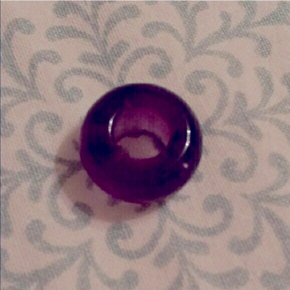 GENUINE AMETHYST ABACUS CHARM BEAD - Picture 5 of 5